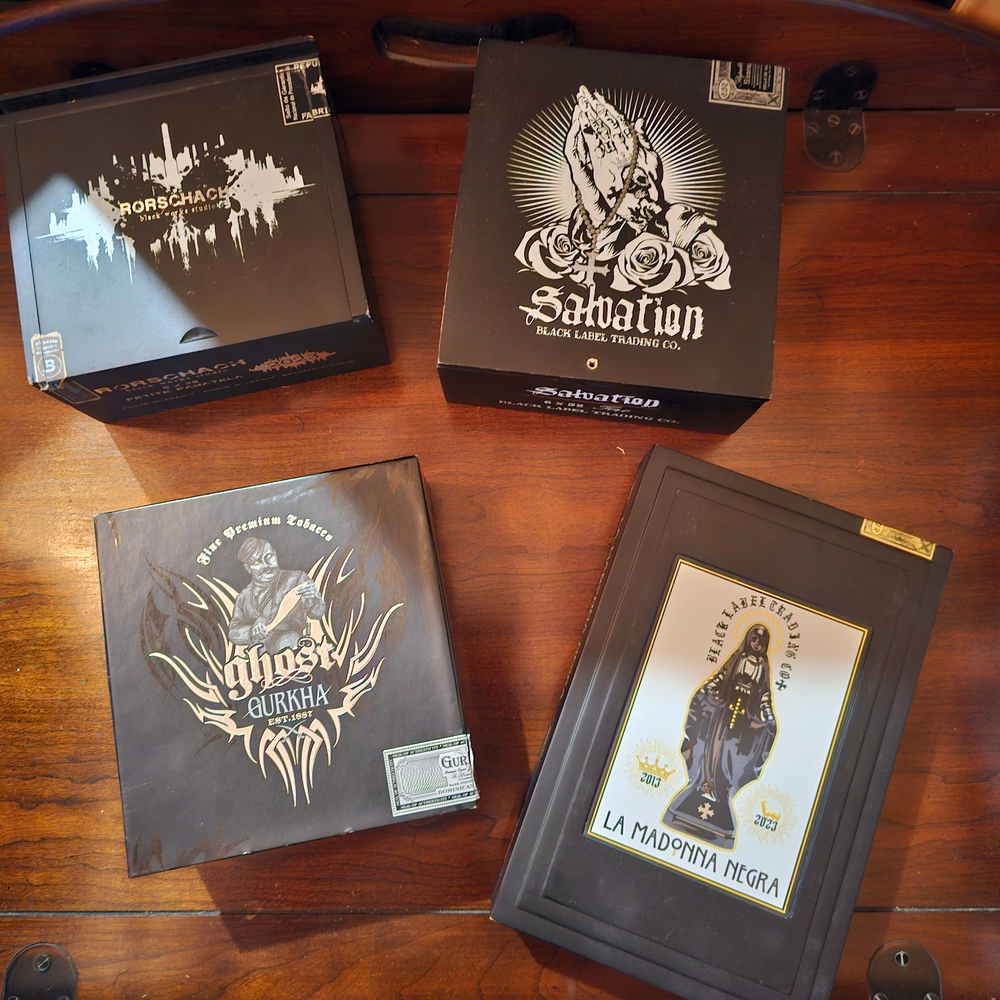 Cigar Box Collection with Artistic Designs